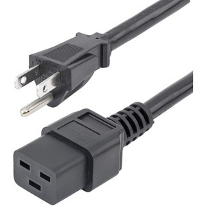 StarTech.com 6ft (1.8m) Heavy Duty Power Cord, NEMA 5-15P to C19, 15A 125V, 14AWG - 1 of 2