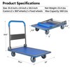 Platform Truck Dolly Large Foldable Moving Cart for Easy Mobile Storage, 360 Degree Swivel Wheels 660 lbs Weight Capacity - 3 of 3