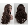 Unique Bargains Women Long Body Wave Lace Front Wigs 24" 1PC - 3 of 4