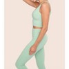Women's Geo Spiral One Shoulder Sports Bra - mono b - 2 of 3