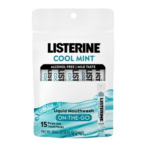 Listerine Cool Mint Mouthwash Sachets - 15ct - 1 of 4