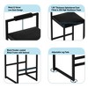 RISOKEYS Bar Stools-Upholstered Velvet Counter Height Barstools for Kitchen Island - Set of 2 Bar Chairs with Footrest & Backrest - 4 of 4