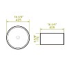 ONWITH Vessel Bathroom Sink Basin in White Ceramic - 2 of 4