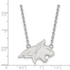 Black Bow Jewelry Sterling Silver Montana State Bobcats NCAA Necklace 18 Inch - image 2 of 4