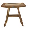 EcoDecors® Satori® 18" Teak Wood Shower Bench in EarthyTeak Finish - 3 of 4