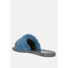 Geese Faux Fur Diamante Detail Jelly Women Flats - 3 of 4
