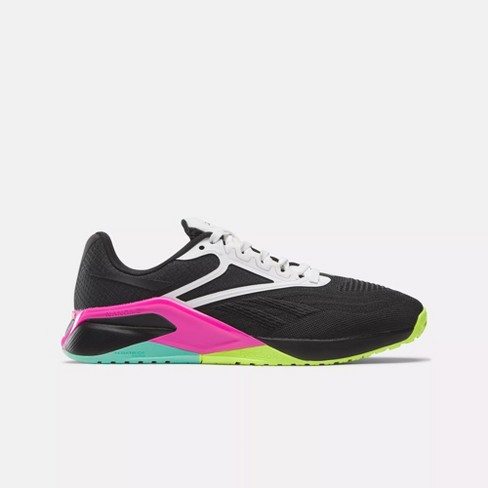 Reebok Nano X2 Women's Training Shoes 7 Black / Laser Lime / Laser Pink :  Target