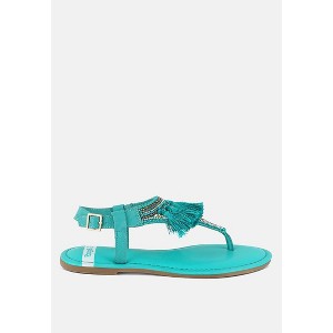 Risha Genuine Leather Tassel Women Sandals - 1 of 4