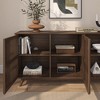 Plank+Beam Mid Century Modern Solid Wood Sideboard with 3 Doors, 59" TV Stand for Living Room - 4 of 4
