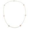 Adornia Gold Plated 36" 5-Leaf Clover Mother of Pearl Station Necklace - 4 of 4