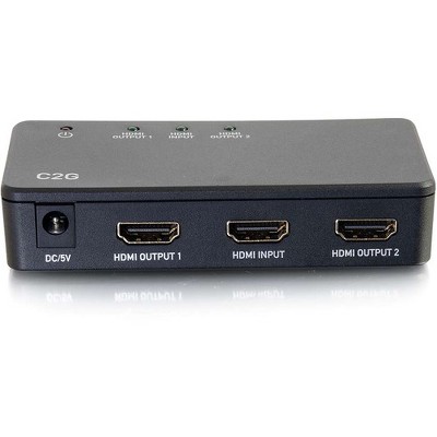 C2G 2-Port 4K HDMI Splitter - 3840 ?? 2160 - 340 MHzMaximum Video Bandwidth - HDMI In - HDMI Out - TAA Compliant