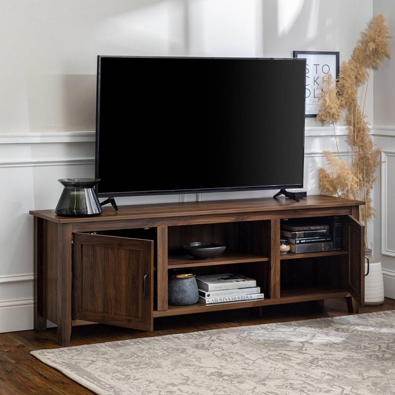 Modern Transitional Wood TV Stand for TVs up to 80" - Saracina Home, 5 of 21
