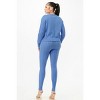 Slickblue Women's Cable Knit Sweater and Cardigan Set, Two Piece Knitwear, Wine/Sky Blue, Soft Fabric, Size S-L - 2 of 4