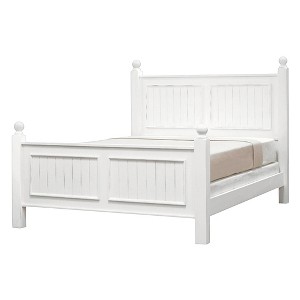John Boyd Designs Notting Hill Collection Full Poster Bed - Bright White