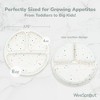 WeeSprout Silicone Plates for Babies & Toddlers 100% Food-Grade Baby Plates Divided Design, 3 Pack - 2 of 4