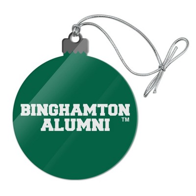 Binghamton University Bearcats Alumn Acrylic Christmas Tree Holiday Ornament