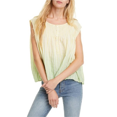 Free People Womens Little Bit of Something Pullover Blouse