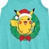 - Pokémon - Pikachu Lights Wreath Graphic Sleeveless Aline Dress - 2 of 3