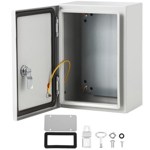 Outdoor Electrical Box, Steel Enclosure, IP66 Waterproof & Dustproof, Electrical Junction Box with Mounting Plate for Indoor Outdoor Use - 1 of 4