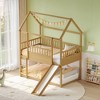 VYNXARIA House Bunk Bed with Convertible Slide and Ladder ¨C Twin Over Twin - 2 of 4