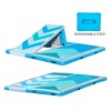Solstice 10 Foot x 8 Foot Inflatable Convertible Floating Slide Dock Water Lounger Platform with Pump and Storage Bag for Lakes, Pools, and Rivers - 2 of 4