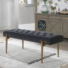 TiramisuBest Industrial Counter-Height Bench - Light Gray Foam-Cushioned Seat for Kitchen & Dining - 2 of 4