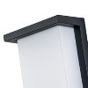 C Cattleya Modern Black LED Outdoor Wall Light with Acrylic Shade - 3 of 4