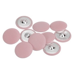 Unique Bargains Round Metal Sewing Cloth Covered Button 10 Pcs - 1 of 4