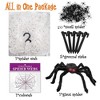NAYSAYE Party Decoration and Accessories Halloween Spider Web Set with Large and Small Spiders for Parties, White and Black, 86.4"*196.8"*20" - 4 of 4