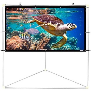 Pyle 100" Outdoor Projector Screen with Frame Stand PRJTPOTS101 - 16:9 Aspect Ratio - 1 of 4