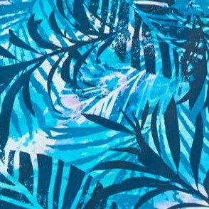 blue leafy palms