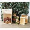 Essential Decor & Beyond 4-Piece Set Natural Wooden Crate Storage - 2 of 2