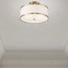 Livex Lighting Park Ridge 2 - Light Semi-Flush Mount in  Antique Brass - 4 of 4