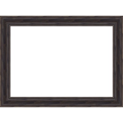 Amanti Art Rustic Pine Black Narrow Framed Dry Erase Magnetic Board