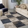 Patchwork Modern Eclectic Color Block Indoor Runner or Area Rug by Blue Nile Mills - image 2 of 4