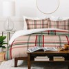Emanuela Carratoni Tartan Theme on Pink Duvet Cover + Pillow Sham(s) - Deny Designs - 3 of 4