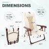Nasitip Backpack Beach Chair, 330LB Portable Folding Chair with Storage Pouch & Cup Holder, Adjustable for Outdoor Travel - 2 of 4