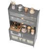 Okak Tall Cabinet with Anti-Tip Design, Pantry Cabinet with 6 Level Flip Doors and Pegboard, Cabinet for Kitchen, Dining Room, Living Room - 2 of 4