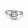 Johanna Engagement Ring Solitaire Halo Sterling Silver Women Ginger Lyne Collection - image 2 of 4