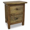 vidaXL Nightstand Solid Mahogany Wood 15.7"x11.8"x20.1" - 2 of 4