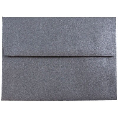 JAM Paper A6 Metallic Invitation Envelopes 4.75x6.5 Stardream Anthracite BK GCST656