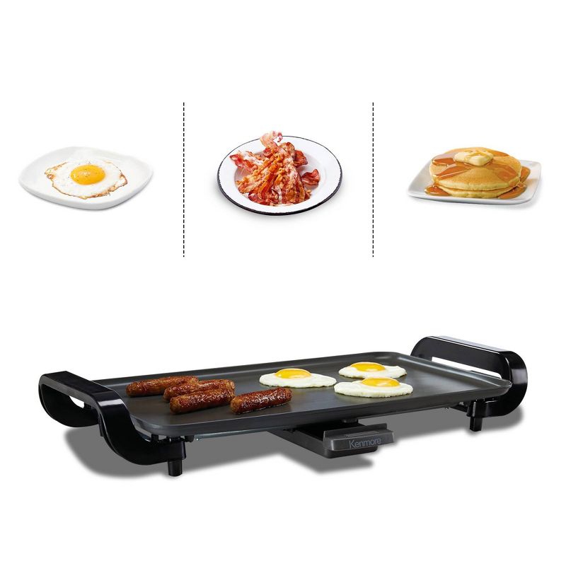 Kenmore Non-Stick Electric Griddle with Removable Drip Tray, 10&#34;x18&#34;, 5 of 7
