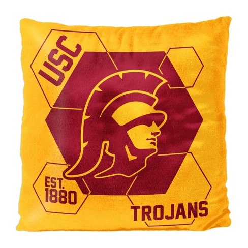 Ncaa Usc Trojans Connector Velvet Reverse Pillow : Target