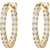 Hoop Earrings Stones for Women Daily Fashion Temperament Daily Hypoallergenicity - 2 of 4
