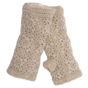 Flower Crochet Handwarmers_Nirvanna Designs - 1 of 4