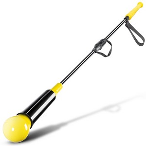 PLAYAPUT Hitting Trainer for Baseball and Softball, 52" Hitting Stick for Practice Swings, Yellow and Black - 1 of 4