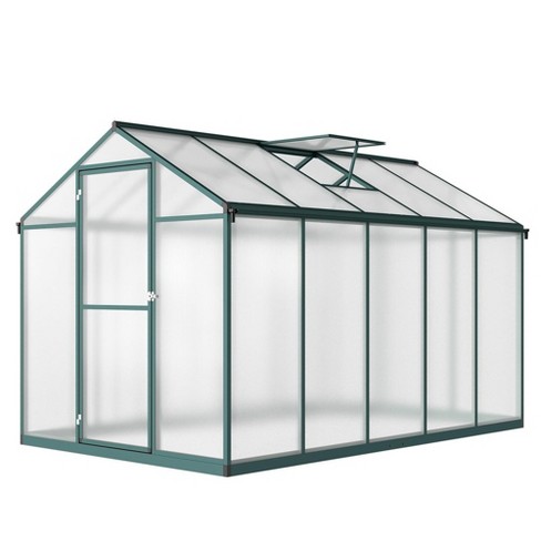 6x10 Ft Greenhouse For Outdoors, Polycarbonate Greenhouse With Quick ...