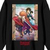 Rurouni Kenshin Character Poster Art Crew Neck Long Sleeve Black Adult Sweatshirt - 2 of 3