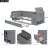 NicBex Twin Size Daybed with Storage Arms,Trundle and Charging Station for Bedroom,Living Room,Apartment - 3 of 4