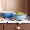 3pc Soak & Strain Colander and Bowl Set with Lid Blue - Room Essentials™ - 2 of 3